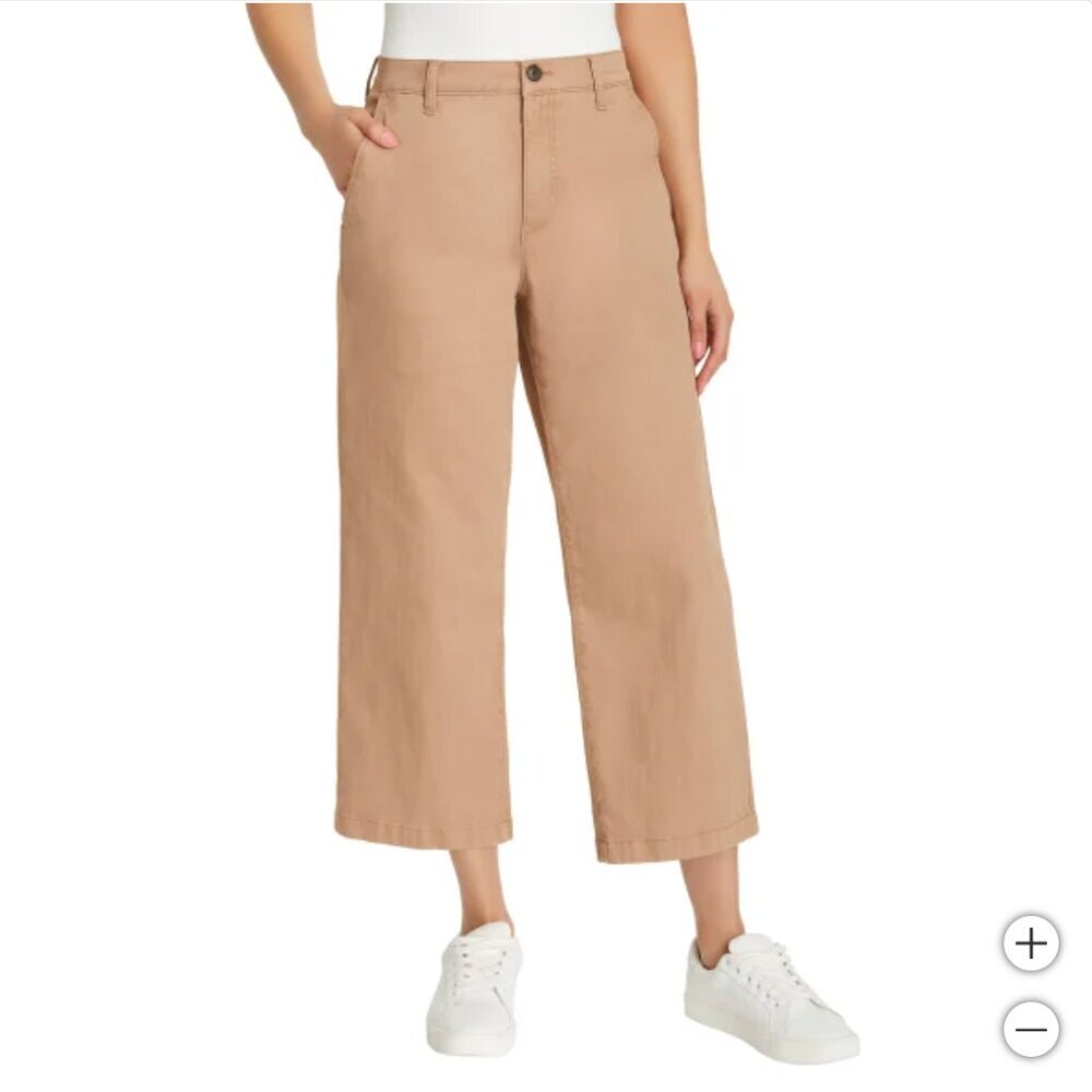 Ella Moss Women's Wide Leg Crop Pant Brown